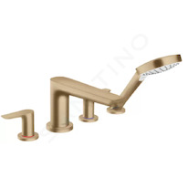 Hansgrohe Talis E - Vanová baterie na okraj vany, 4-otvorová instalace, kartáčovaný bronz 71748140