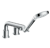 Hansgrohe Talis S - Baterie na okraj vany, 3-otvorová instalace, chrom 72417000