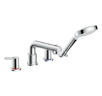 Hansgrohe Talis S - Baterie na okraj vany, 4-otvorová instalace, chrom 72419000