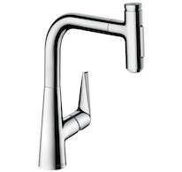 Hansgrohe Talis Select M51 - Dřezová baterie M5117-H220 s výsuvnou sprškou, sBOX, chrom 73868000