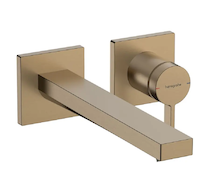Hansgrohe Tecturis E - Umyvadlová baterie pod omítku, s výpustí, 2-otvorová instalace, EcoSmart, kartáčovaný bronz 73051140