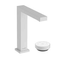 Hansgrohe Tecturis E - Umyvadlová baterie s výpustí, 2-otvorová instalace, CoolStart, EcoSmart+, matná bílá 73053700