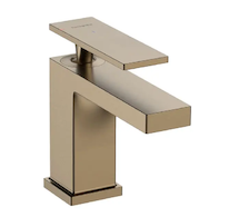 Hansgrohe Tecturis E - Umyvadlová baterie s výpustí, CoolStart, EcoSmart, kartáčovaný bronz 73002140
