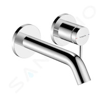 Hansgrohe Tecturis S - Umyvadlová baterie pod omítku, s výpustí, 2-otvorová instalace, EcoSmart, chrom 73350000