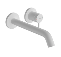 Hansgrohe Tecturis S - Umyvadlová baterie pod omítku, s výpustí, 2-otvorová instalace, EcoSmart, matná bílá 73351700