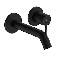 Hansgrohe Tecturis S - Umyvadlová baterie pod omítku, s výpustí, 2-otvorová instalace, EcoSmart, matná černá 73350670