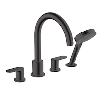 Hansgrohe Vernis Blend - Baterie na okraj vany, 4-otvorová instalace, matná černá 71456670