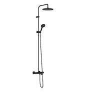 Hansgrohe Vernis Blend - Sprchový set Showerpipe 240 s vanovým termostatem, 2 proudy, matná černá 26899670