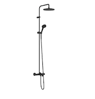 Hansgrohe Vernis Blend - Sprchový set Showerpipe 240 s vanovým termostatem, 2 proudy, matná černá 26899670