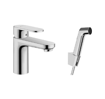 Hansgrohe Vernis Blend - Umyvadlová baterie s ruční sprchou Bidette, chrom 71215000