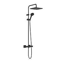 Hansgrohe Vernis Shape - Sprchový set Showerpipe 240 s termostatem, 2 proudy, EcoSmart, matná černá 26429670
