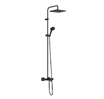 Hansgrohe Vernis Shape - Sprchový set Showerpipe 240 s vanovým termostatem, 2 proudy, matná černá 26900670