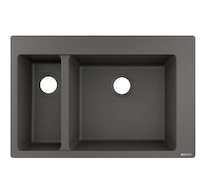 Hansgrohe  - Vestavný granitový dřez S510-F635, kamenná šedá 43315290