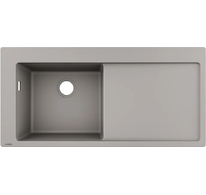 Hansgrohe  - Vestavný granitový dřez S5110-F45, betonová šedá 43330380