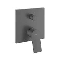 Hansgrohe Vivenis - Baterie pod omítku, pro 2 spotřebiče, kartáčovaný černý chrom 75416340