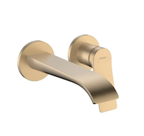 Hansgrohe Vivenis - Umyvadlová baterie pod omítku, s výpustí, 2-otvorová instalace, EcoSmart, kartáčovaný bronz 75050140