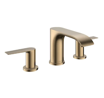 Hansgrohe Vivenis - Umyvadlová baterie s výpustí, 3-otvorová instalace, EcoSmart, kartáčovaný bronz 75033140