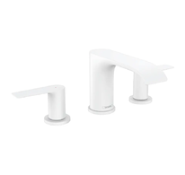 Hansgrohe Vivenis - Umyvadlová baterie s výpustí, 3-otvorová instalace, EcoSmart, matná bílá 75033700