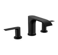 Hansgrohe Vivenis - Umyvadlová baterie s výpustí, 3-otvorová instalace, EcoSmart, matná černá 75033670