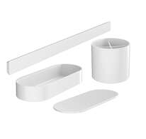 Hansgrohe WallStoris - Set koupelnových doplňků, matná bílá 27968700