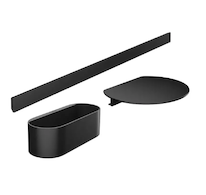 Hansgrohe WallStoris - Set koupelnových doplňků, matná černá 27966670