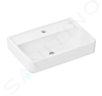 Hansgrohe Xanuia Q - Umyvadlo 55x37 cm, bez přepadu, otvor pro baterii, bílá 60211450