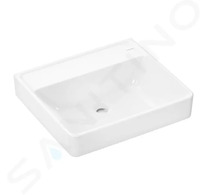 Hansgrohe Xanuia Q - Umyvadlo 55x48 cm, bez přepadu, bez otvoru pro baterii, SmartClean, bílá 61148450