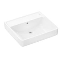 Hansgrohe Xanuia Q - Umyvadlo 55x48 cm, s přepadem, bez otvoru pro baterii, bílá 60239450
