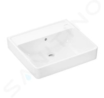 Hansgrohe Xanuia Q - Umyvadlo 55x48 cm, s přepadem, bez otvoru pro baterii, SmartClean, bílá 61146450
