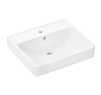 Hansgrohe Xanuia Q - Umyvadlo 55x48 cm, s přepadem, otvor pro baterii, bílá 60238450