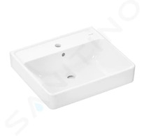 Hansgrohe Xanuia Q - Umyvadlo 55x48 cm, s přepadem, otvor pro baterii, SmartClean, bílá 61009450