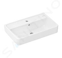 Hansgrohe Xanuia Q - Umyvadlo 60x37 cm, s přepadem, otvor pro baterii, SmartClean, bílá 61124450