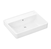 Hansgrohe Xanuia Q - Umyvadlo 65x48 cm, s přepadem, bez otvoru pro baterii, bílá 60254450