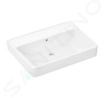 Hansgrohe Xanuia Q - Umyvadlo 65x48 cm, s přepadem, bez otvoru pro baterii, SmartClean, bílá 61152450