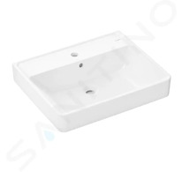 Hansgrohe Xanuia Q - Umyvadlo 65x48 cm, s přepadem, otvor pro baterii, bílá 60134450