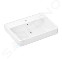 Hansgrohe Xanuia Q - Umyvadlo 65x48 cm, s přepadem, otvor pro baterii, SmartClean, bílá 61011450