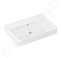 Hansgrohe Xanuia Q - Umyvadlo 70x48 cm, s přepadem, bez otvoru pro baterii, bílá 60222450
