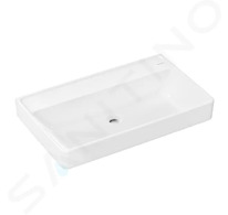 Hansgrohe Xanuia Q - Umyvadlo 80x48 cm, bez přepadu, bez otvoru pro baterii, bílá 60228450