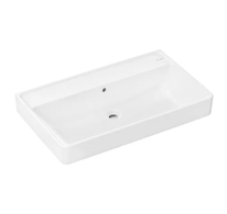 Hansgrohe Xanuia Q - Umyvadlo 80x48 cm, s přepadem, bez otvoru pro baterii, bílá 60251450