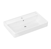 Hansgrohe Xanuia Q - Umyvadlo 80x48 cm, s přepadem, otvor pro baterii, bílá 60250450