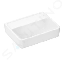 Hansgrohe Xanuia Q - Umývátko 45x34 cm, bez přepadu, bez otvoru pro baterii, SmartClean, bílá 61142450