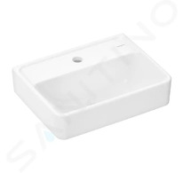 Hansgrohe Xanuia Q - Umývátko 45x34 cm, bez přepadu, otvor pro baterii, SmartClean, bílá 61141450