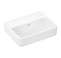 Hansgrohe Xanuia Q - Umývátko 45x34 cm, s přepadem, bez otvoru pro baterii, SmartClean, bílá 61140450