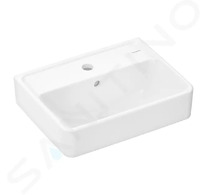 Hansgrohe Xanuia Q - Umývátko 45x34 cm, s přepadem, otvor pro baterii, SmartClean, bílá 61007450