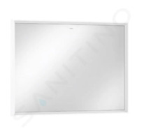 Hansgrohe Xarita E - Zrcadlo s LED osvětlením a vyhříváním, 100x70 cm, IR senzor, matná bílá 54995700