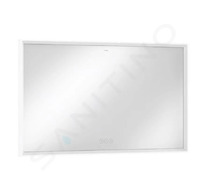 Hansgrohe Xarita E - Zrcadlo s LED osvětlením a vyhříváním, 120x70 cm, dotykový senzor, matná bílá 54985700