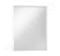 Hansgrohe Xarita E - Zrcadlo s LED osvětlením a vyhříváním, 60x70 cm, IR senzor, matná bílá 54997700