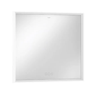 Hansgrohe Xarita E - Zrcadlo s LED osvětlením a vyhříváním, 80x70 cm, dotykový senzor, matná bílá 54987700