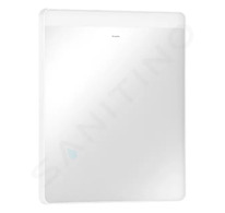 Hansgrohe Xarita Lite Q - Zrcadlo s LED osvětlením a vyhříváním, 70x60 cm, IR senzor, matná bílá 54970700