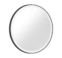 Hansgrohe Xarita Lite S - Zrcadlo s LED osvětlením, průměr 70 cm, matná černá 54966670